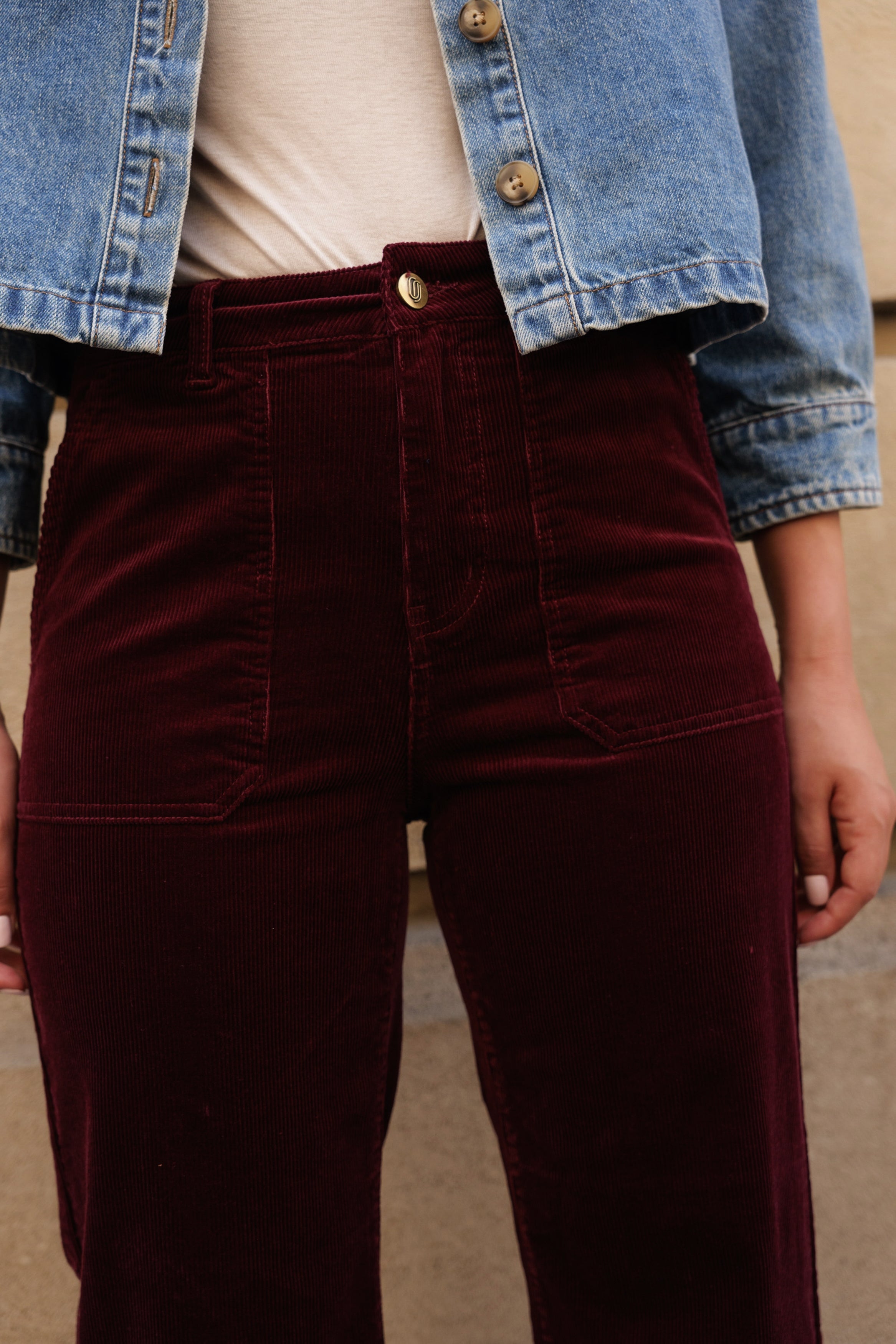 Pantalon Pedro - velours bordeaux