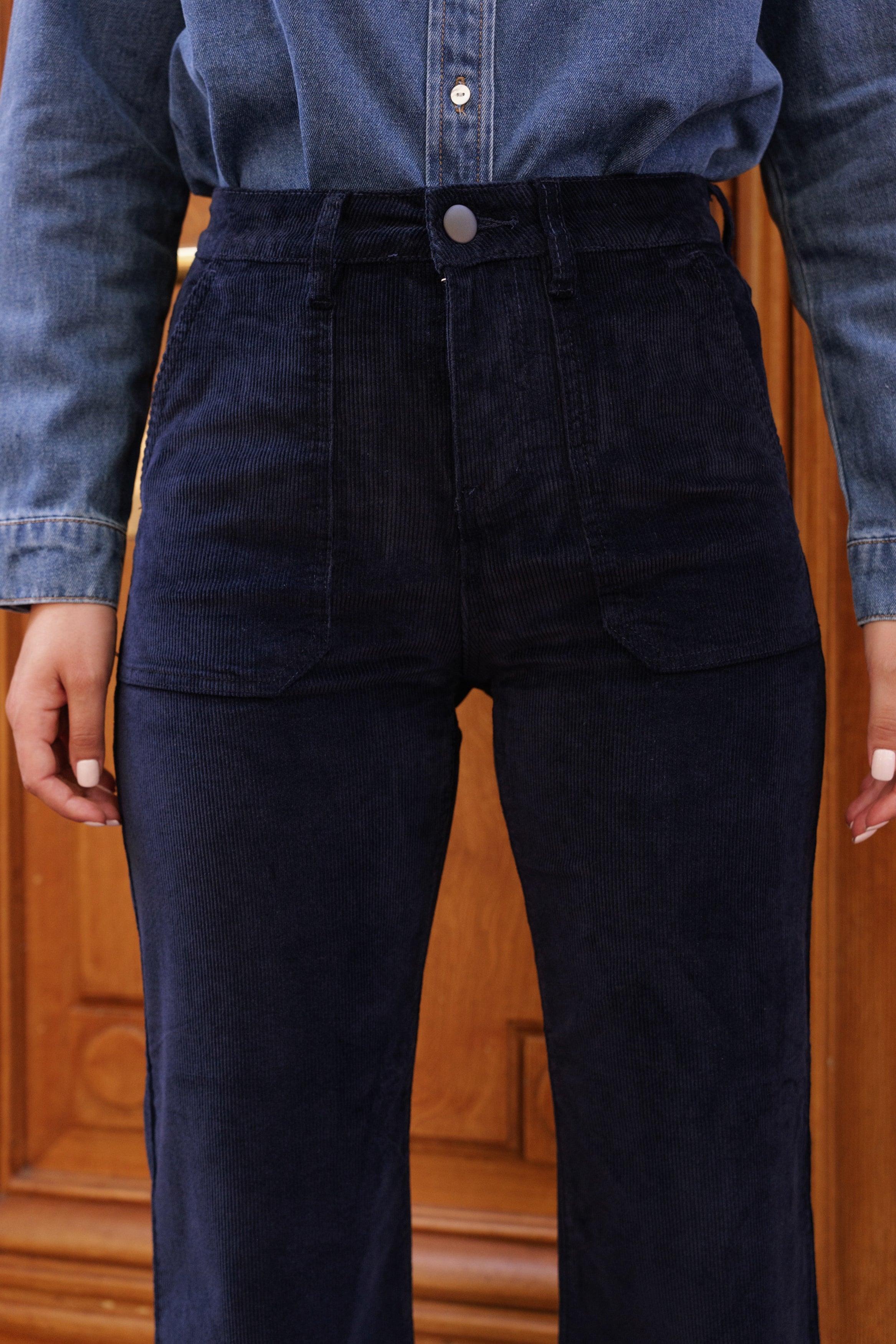 Pantalon Pedro - velours marine