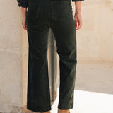 Pantalon Pedro - velours vert sapin