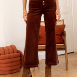 Pantalon Valentina - velours camel - Oraije Paris