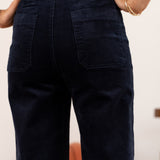 Pantalon Victorine - velours marine