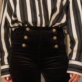 Pantalon Victorine - velours noir