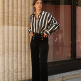 Pantalon Victorine - velours noir