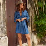 Robe Romy - denim brut