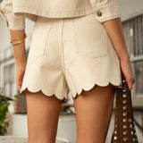 Short Fleur - denim naturel