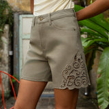 Short Livie - kaki clair