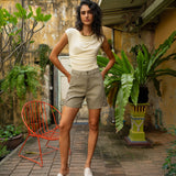 Short Livie - kaki clair