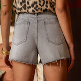 Short Summer - denim gris