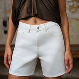 Short Valmy - denim blanc