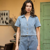 Short Valmy - denim stone