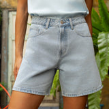 Short Valmy - denim très clair