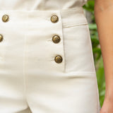 Short Victorinette - denim blanc