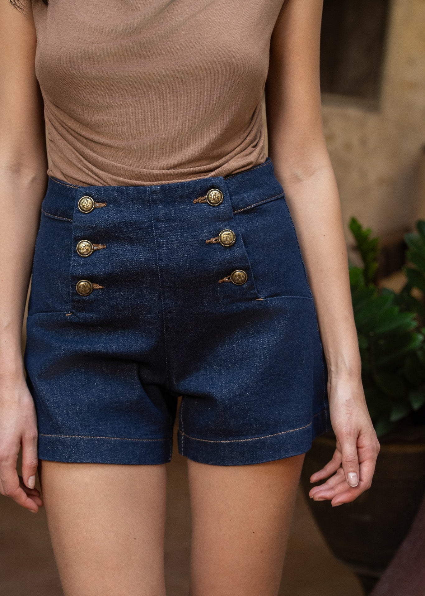 Short Victorinette - denim brut