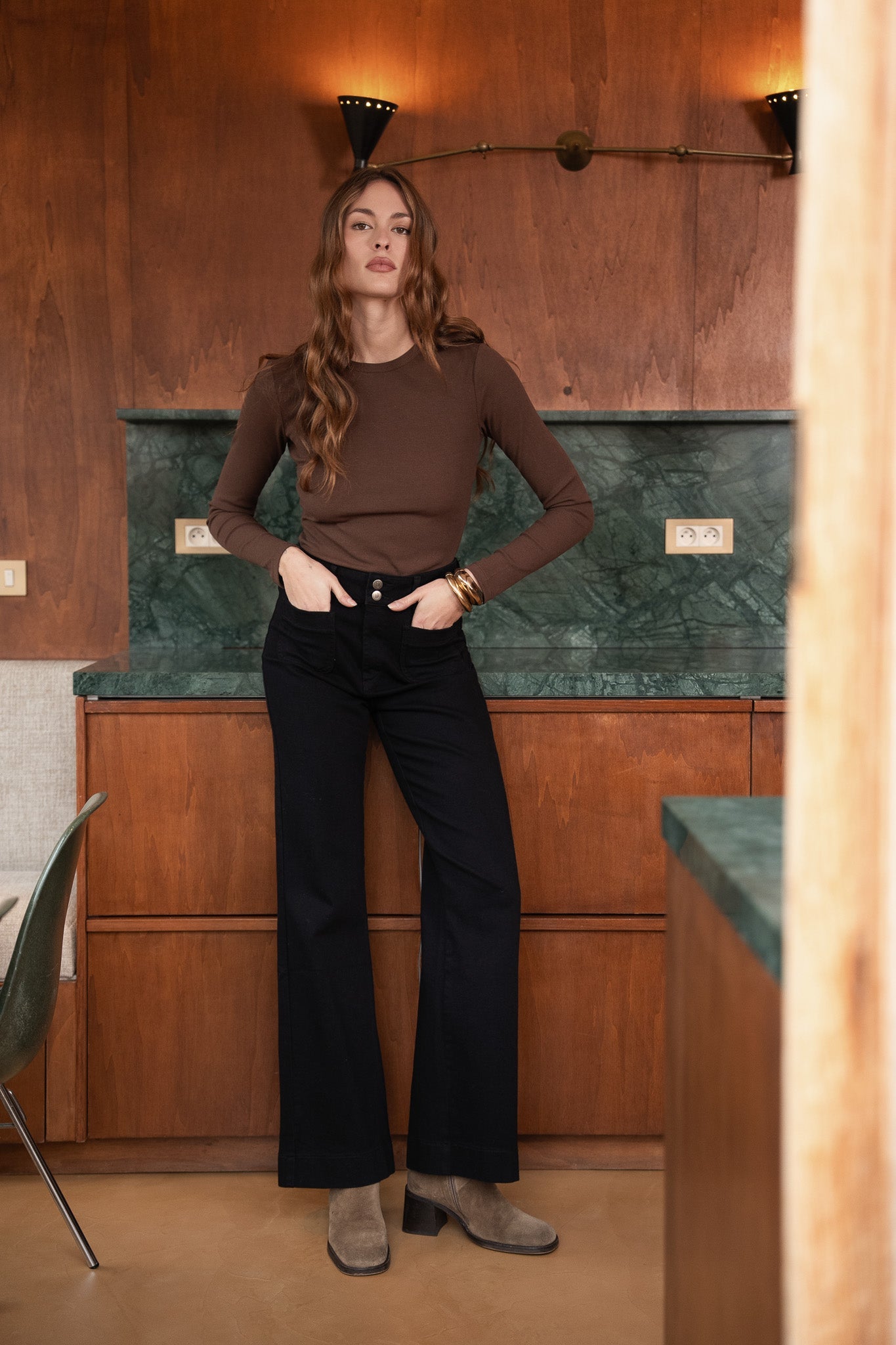 T-shirt Olga - marron - Oraije Paris