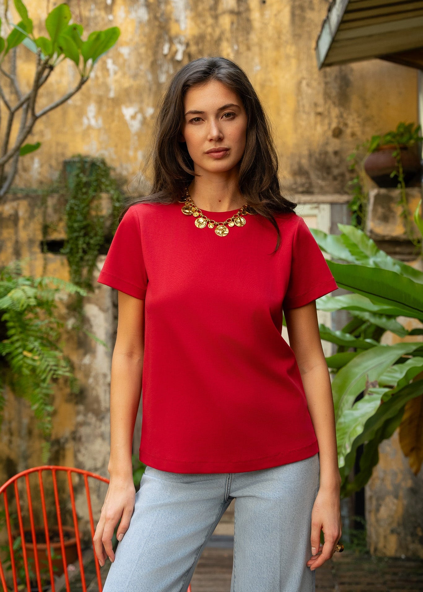 T-shirt Oni - rouge