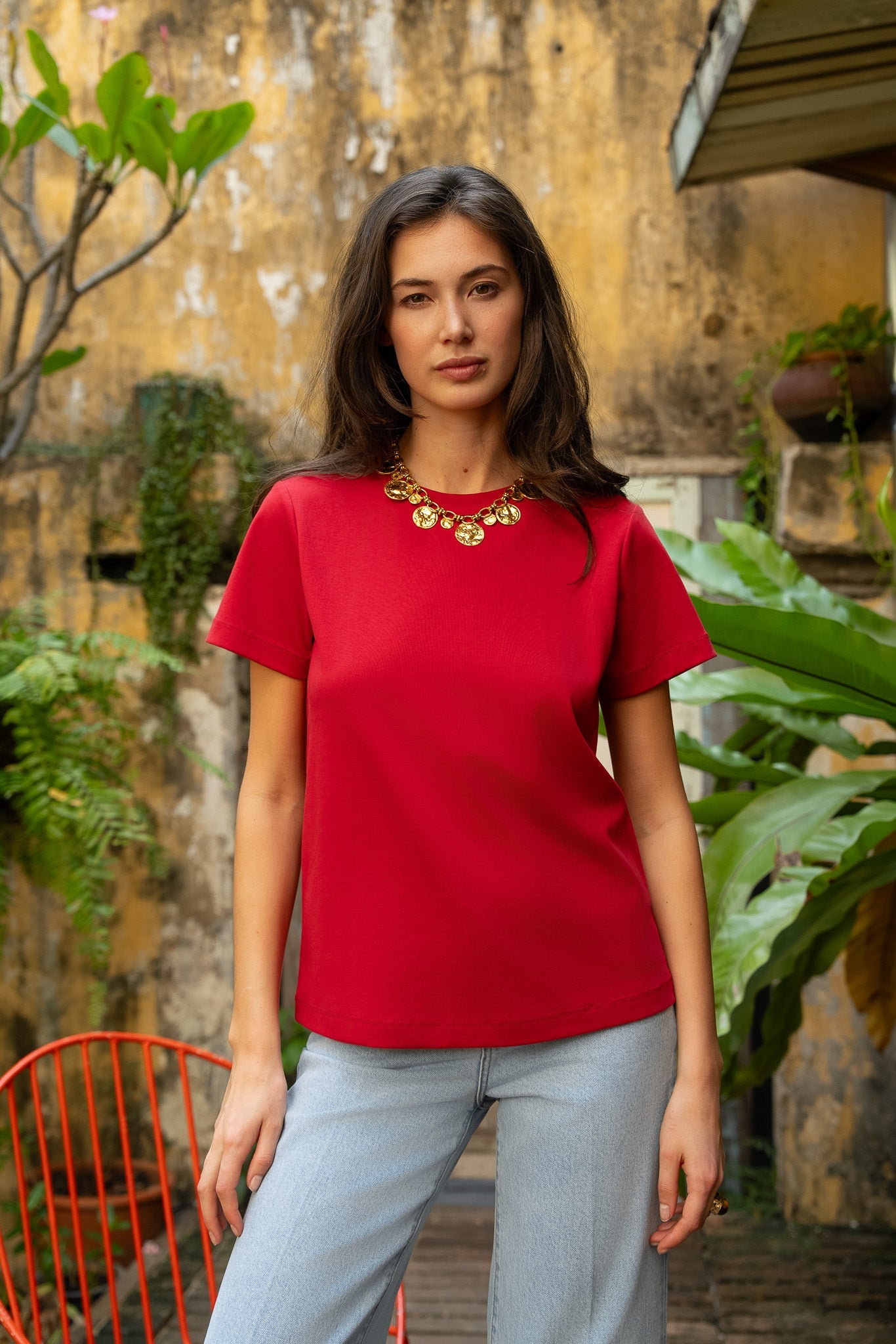 T-shirt Oni - rouge
