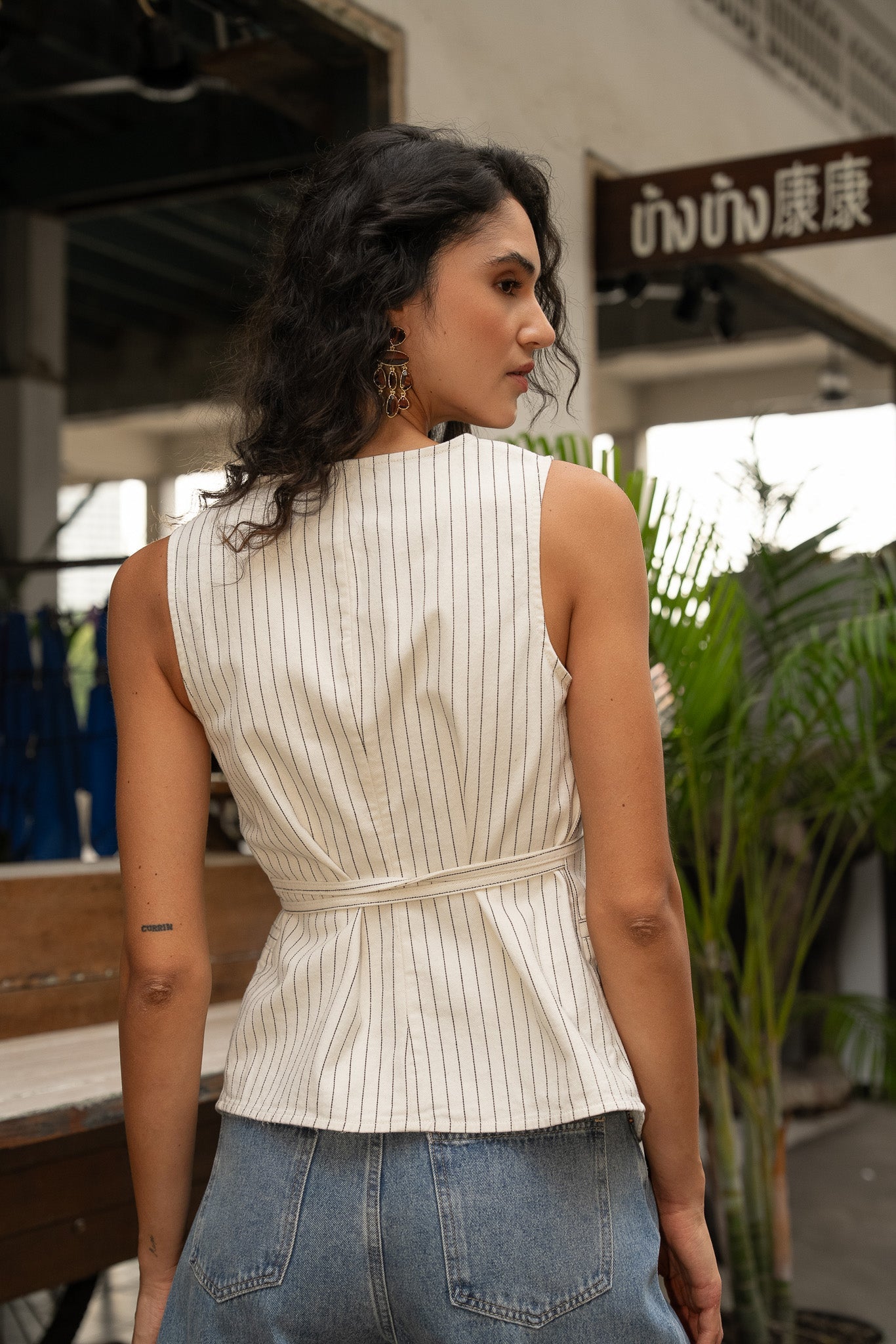 Top Tara - rayé naturel