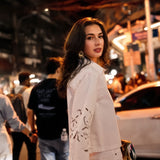Veste Angela - denim blanc