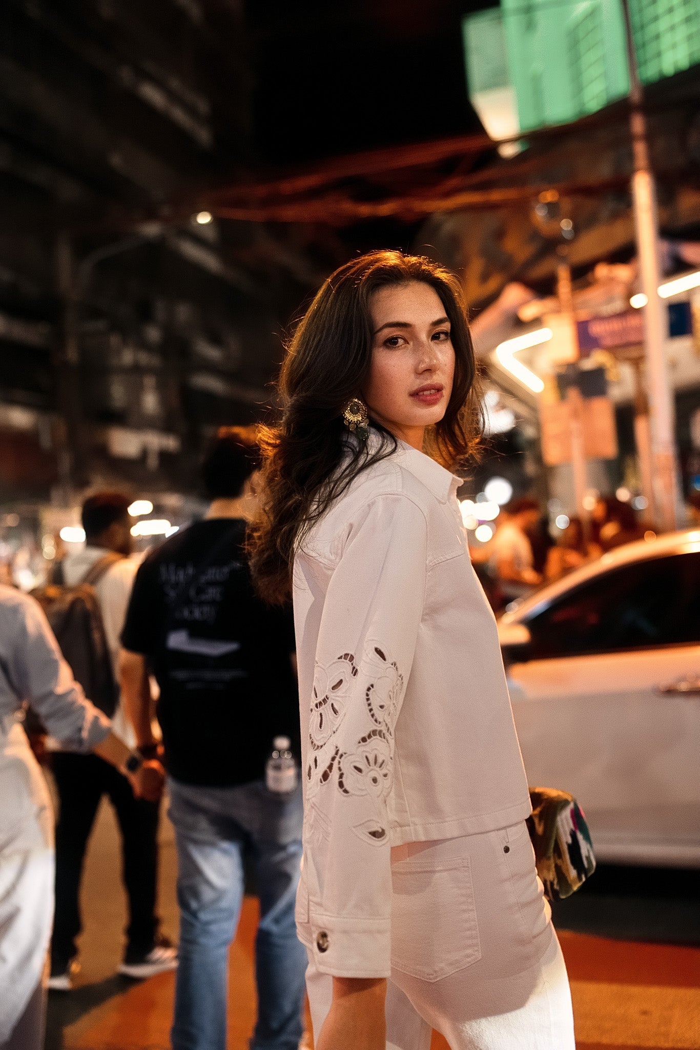Veste Angela - denim blanc