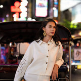 Veste Angela - denim blanc