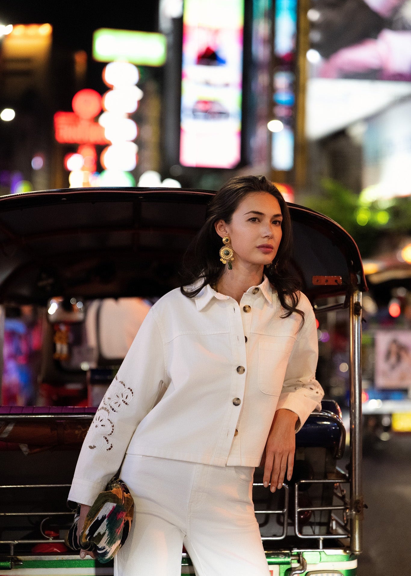 Veste Angela - denim blanc