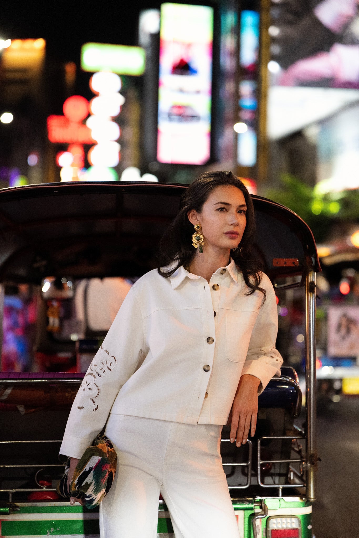 Veste Angela - denim blanc