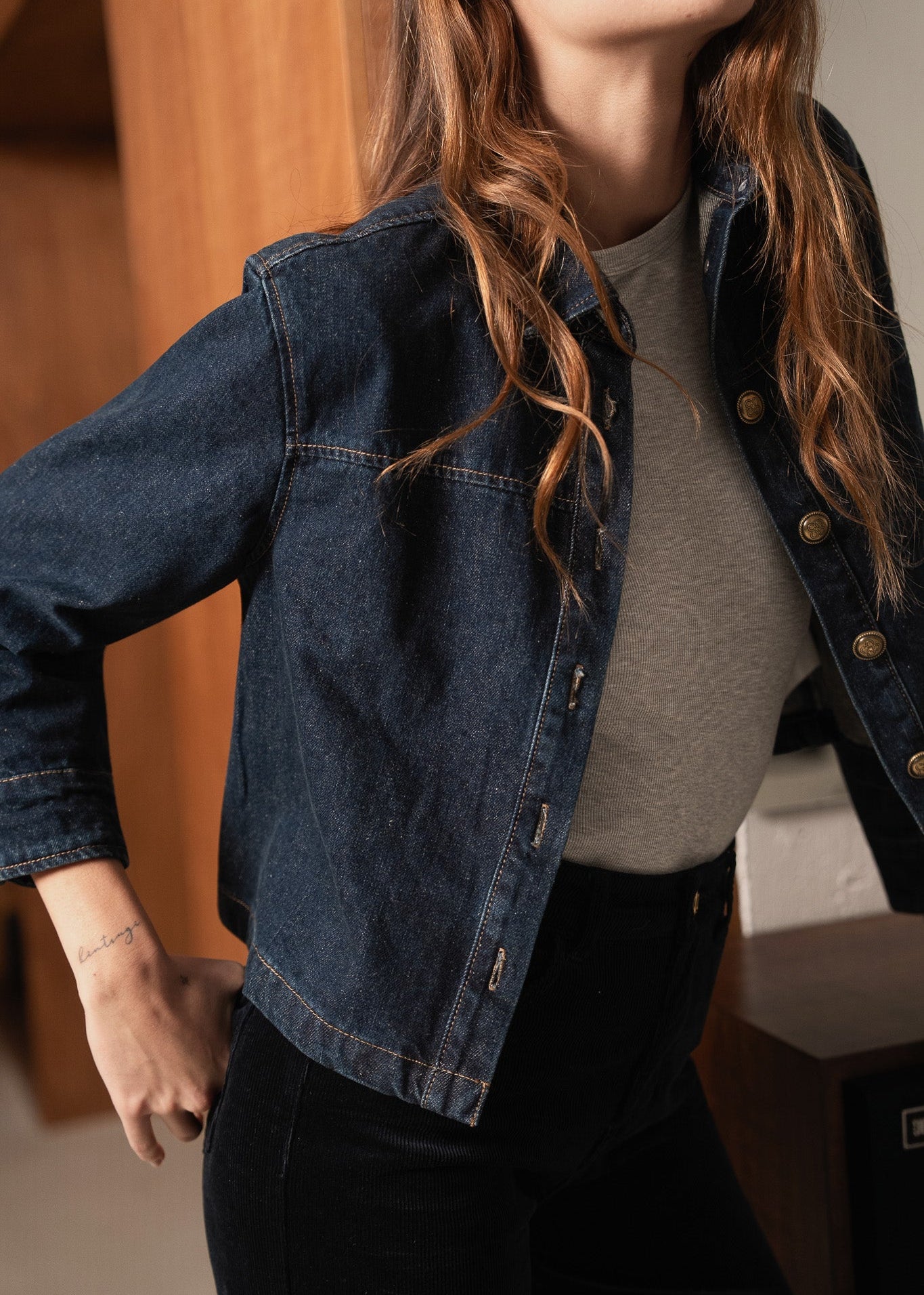 Veste Calista - denim brut