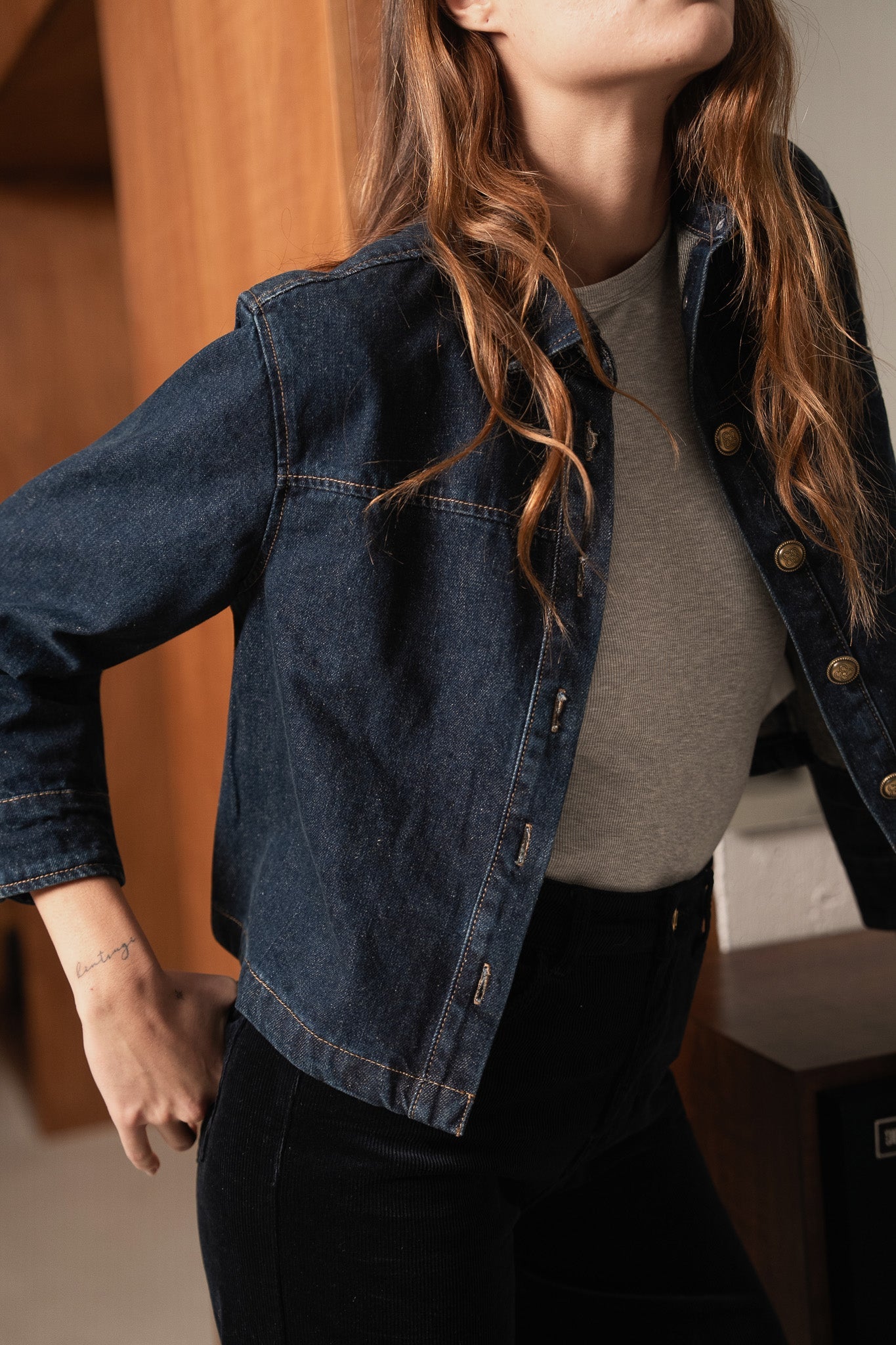 Veste Calista - denim brut