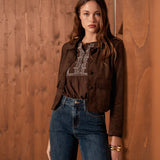 Veste Daisy - marron