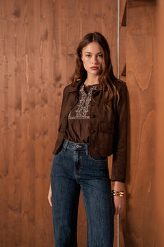 Veste Daisy - marron