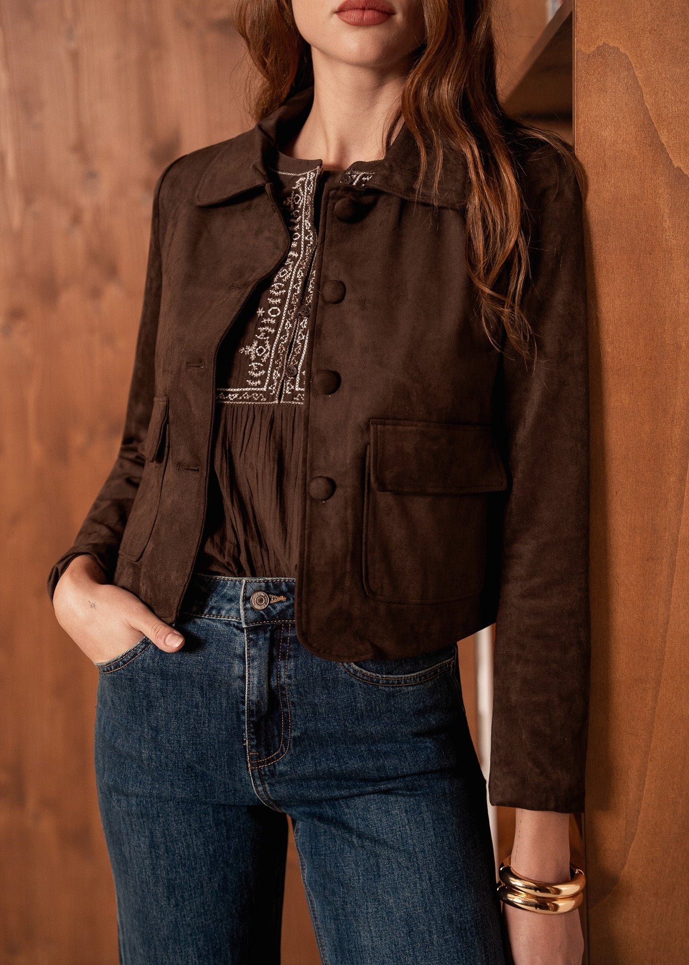 Veste Daisy - marron