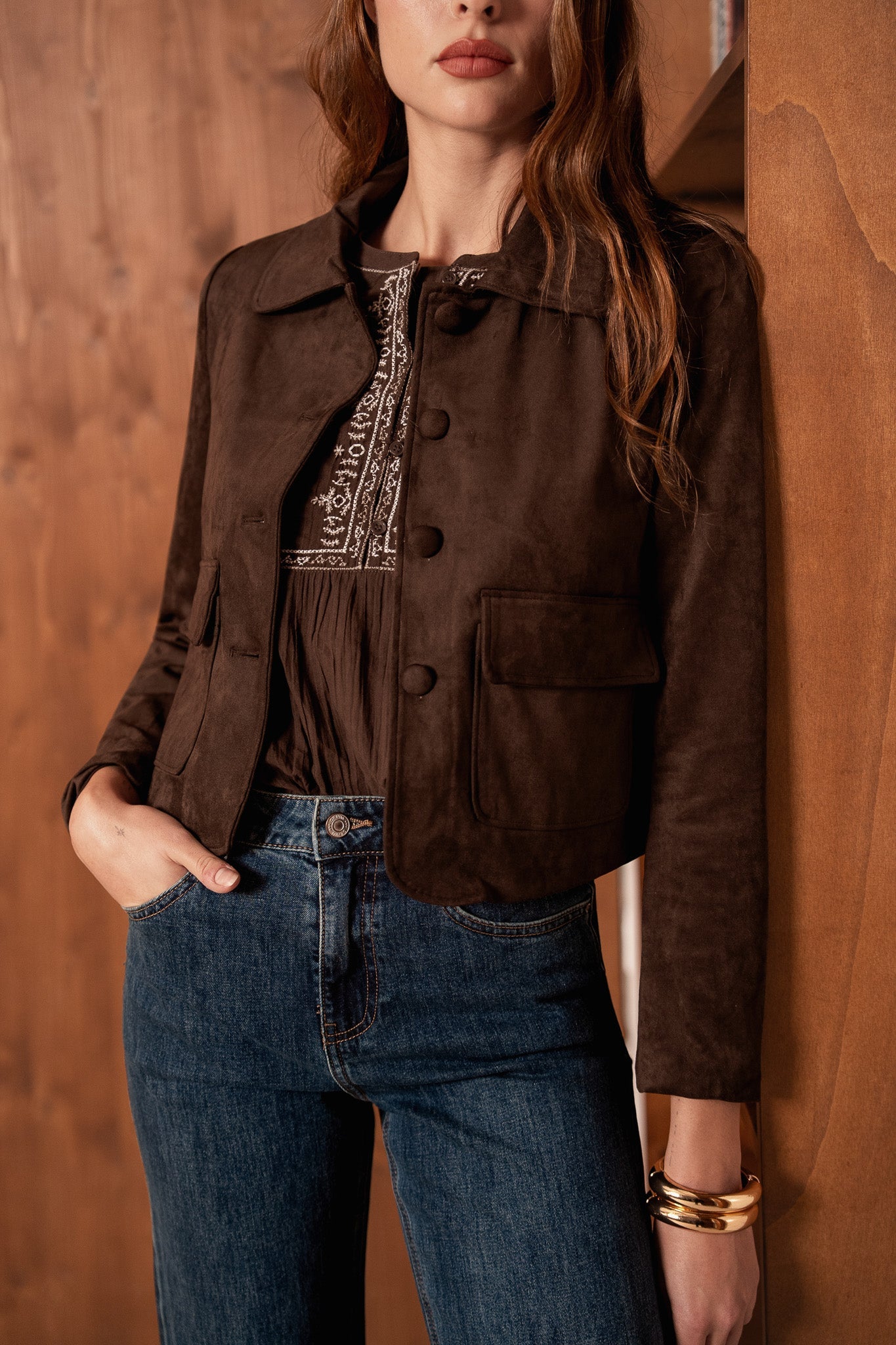 Veste Daisy - marron