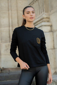 T-shirt Olivia - noir