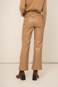 Faux leather Solange trousers - Oraije