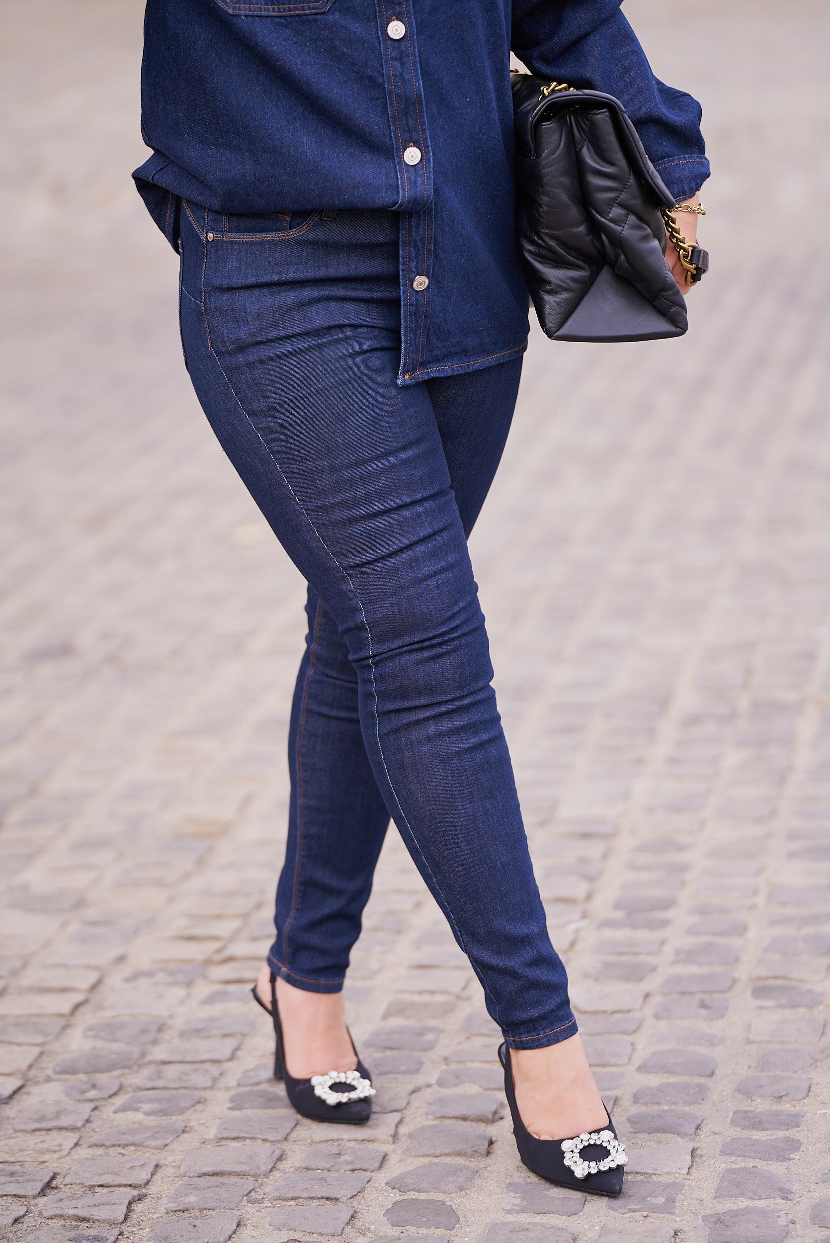 Jean Chloé Curvy - denim brut - Oraije Paris
