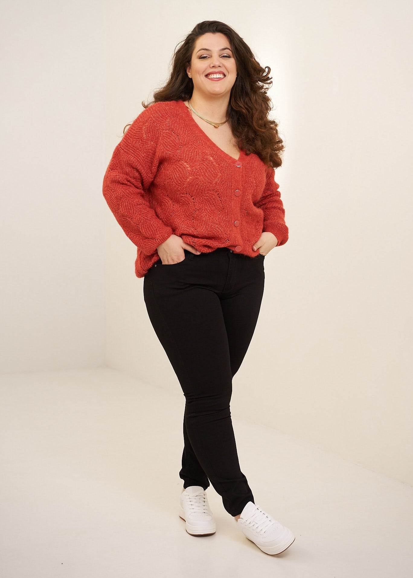 Jean Chloé Curvy - denim noir - Oraije Paris