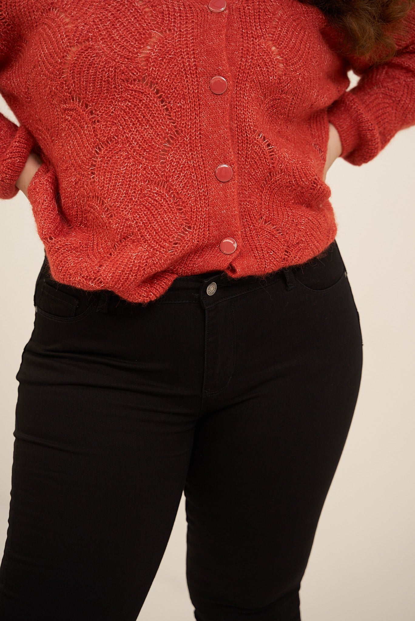 Jean Chloé Curvy - denim noir - Oraije Paris