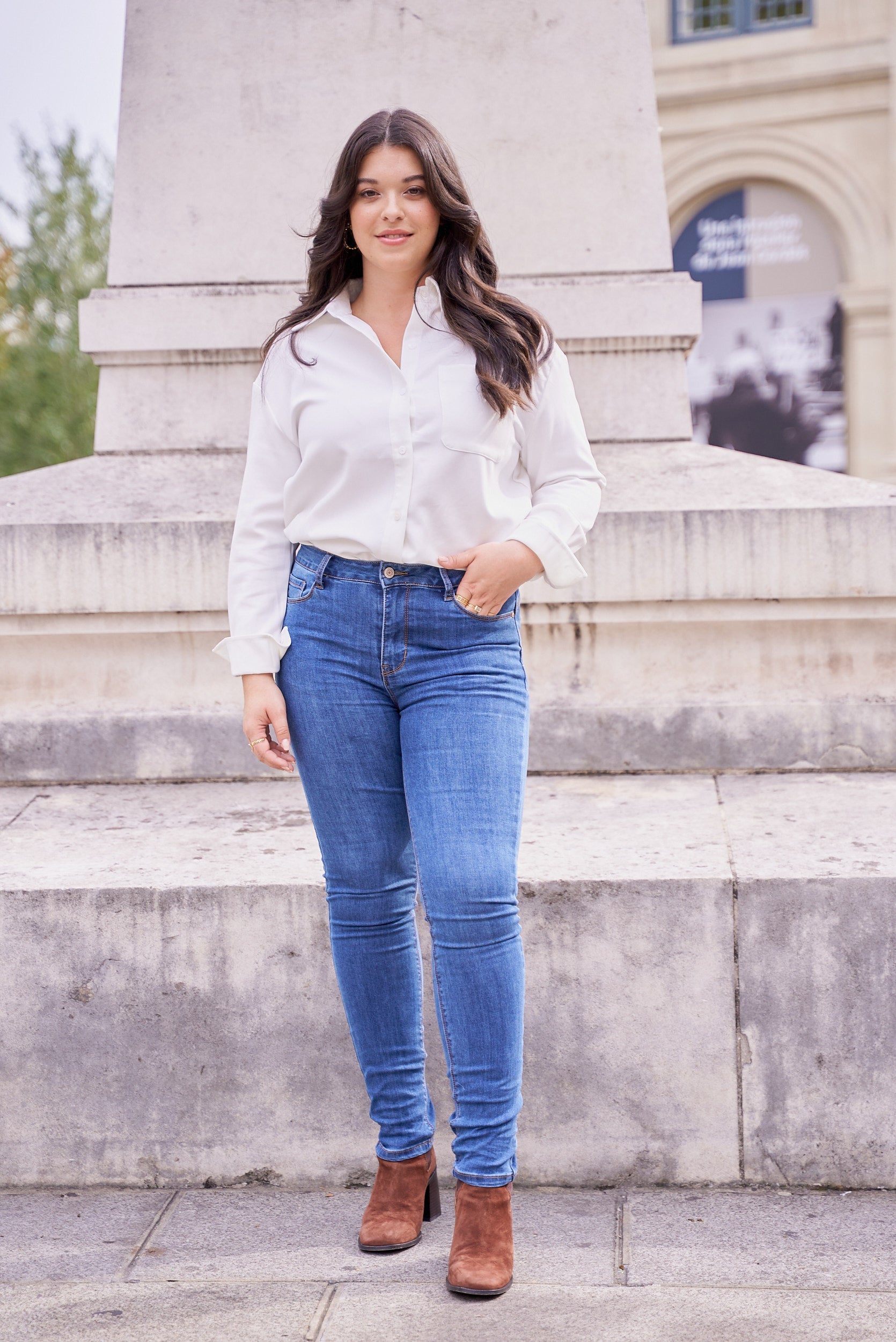 Jean Chloé Curvy - denim stone