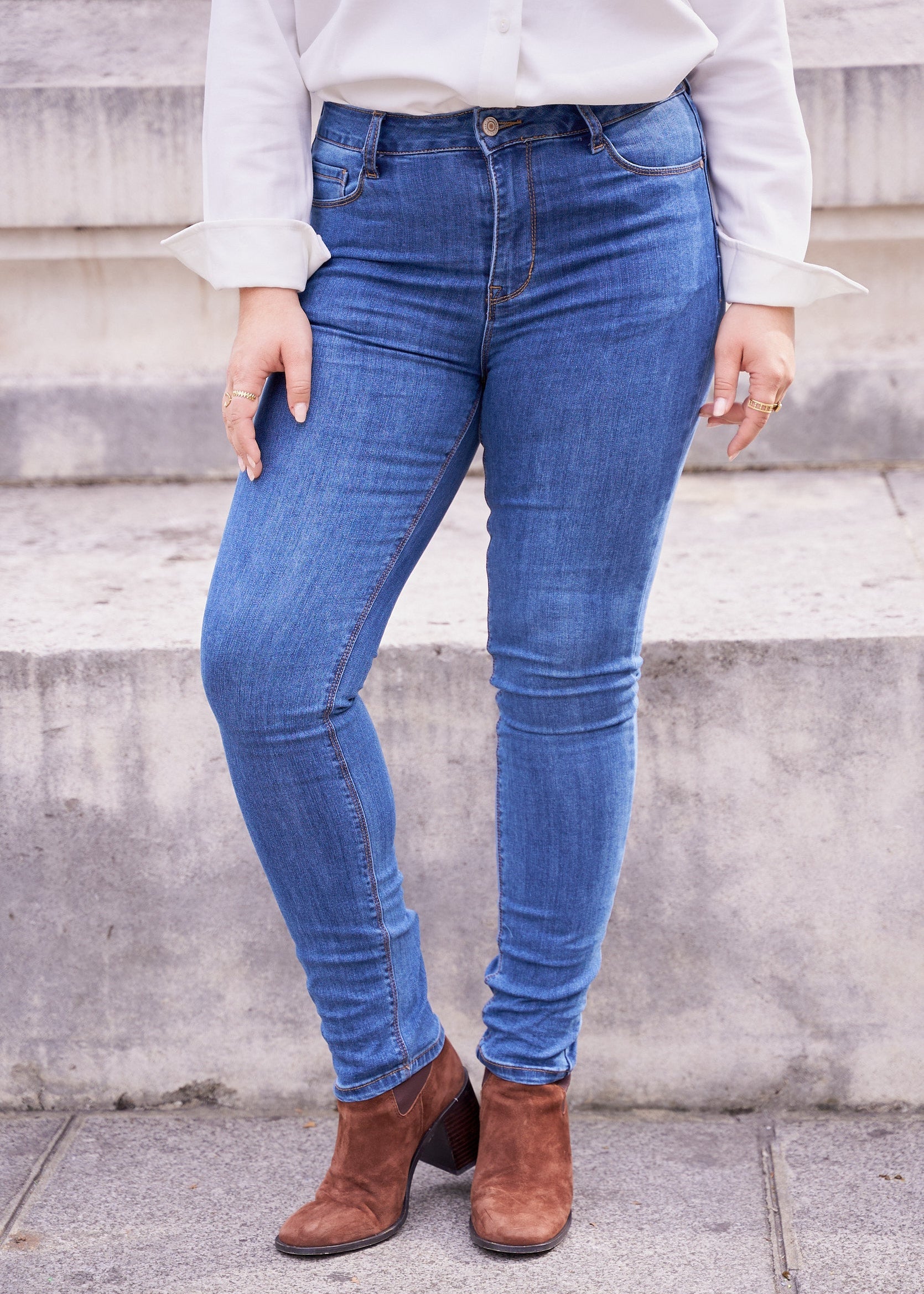 Jean Chloé Curvy - denim stone