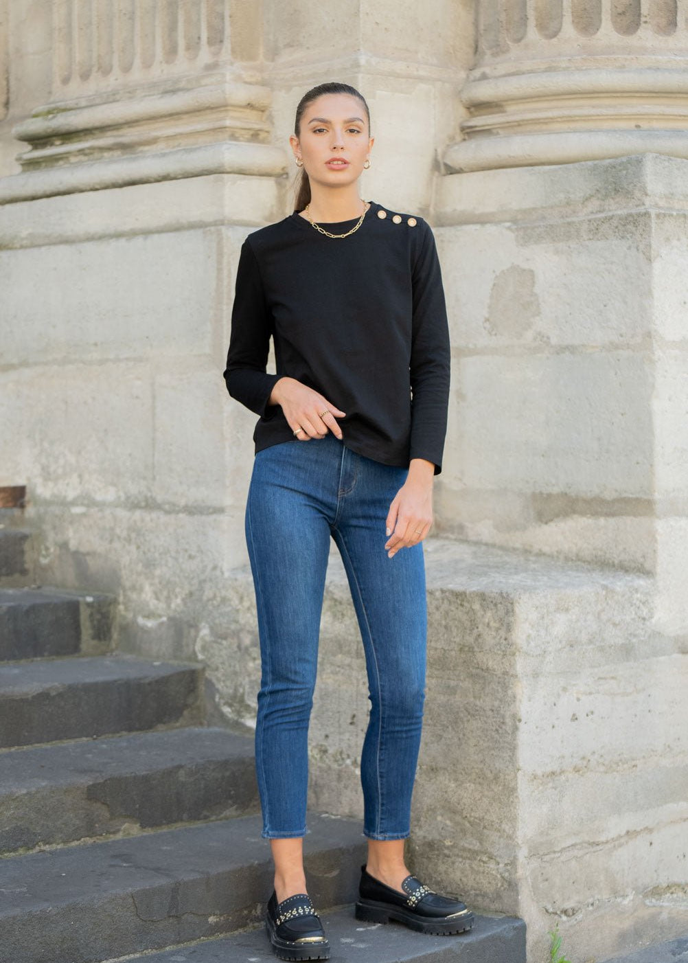 Jean Gaby - denim bleu foncé